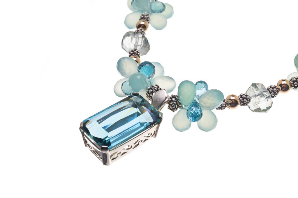 Aquamarine Pendant Necklace 1