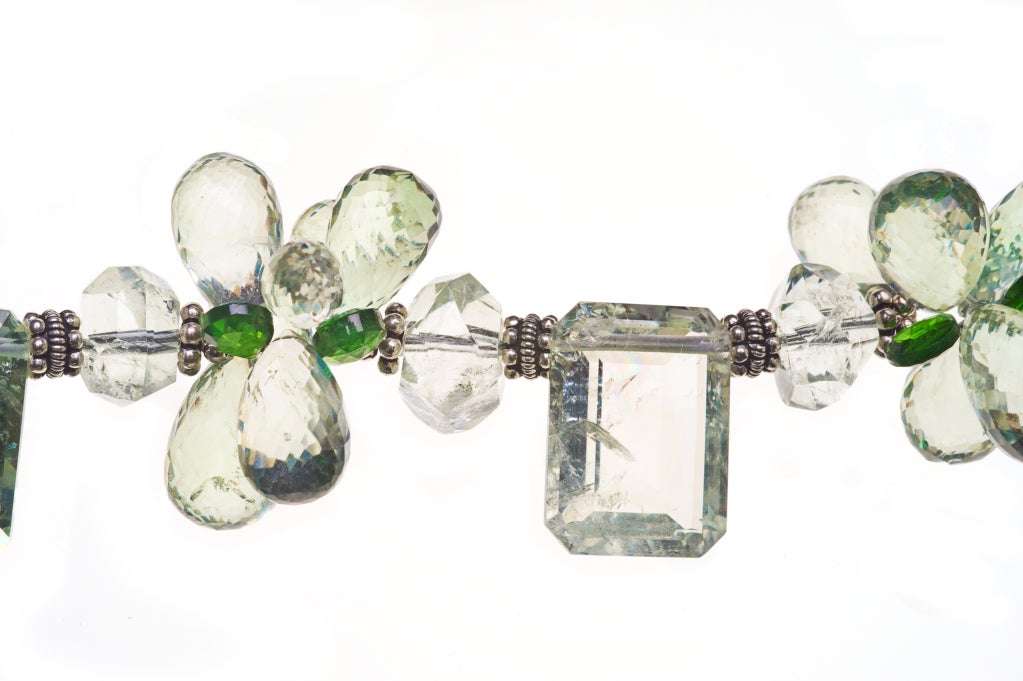 Women's 218 Carat Green Amethyst Pendant Necklace For Sale
