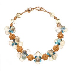 Lemon Quartz and London Topaz Necklace 10
