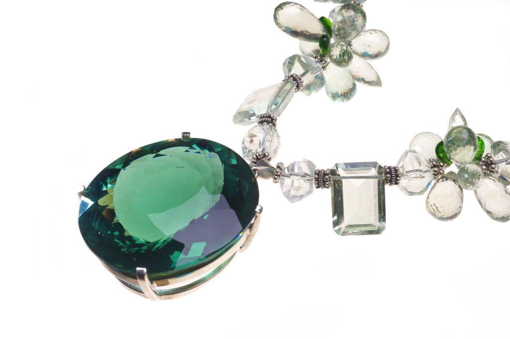 218 Carat Green Amethyst Pendant In New Condition For Sale In Kansas City, MO