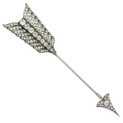 VAN CLEEF & ARPELS.  A diamond-set jabot pin.