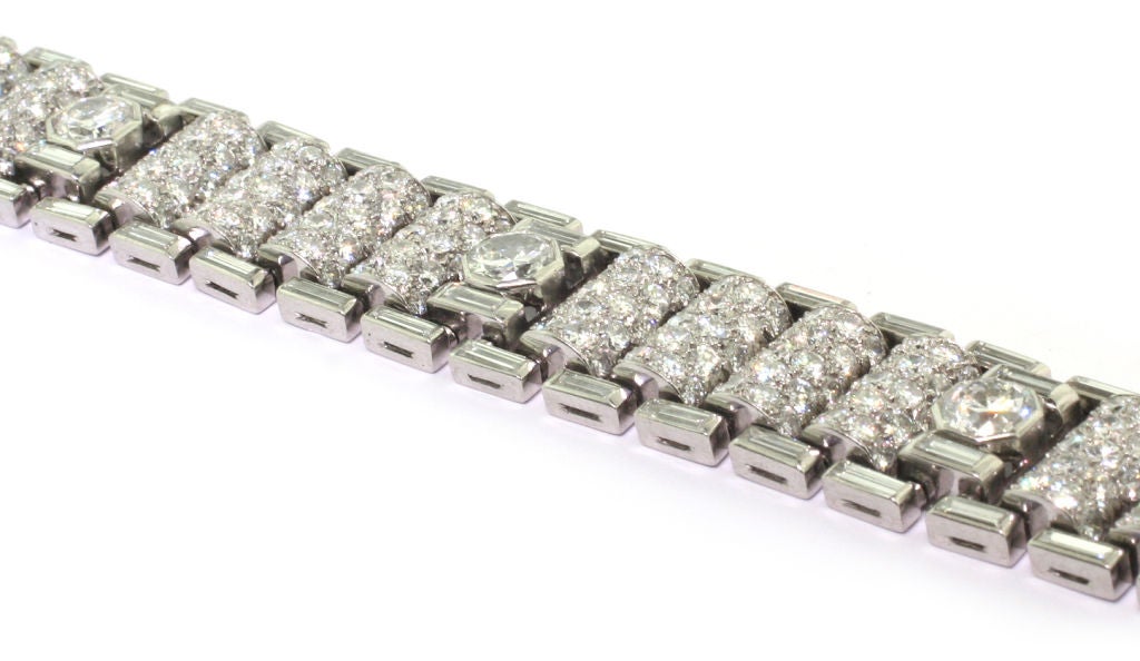 A Diamond Art Deco Bracelet