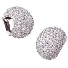 CARTIER An Impressive Pair of Diamond Ear Clips