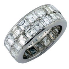 Antique Diamond Platinum Eternity Ring