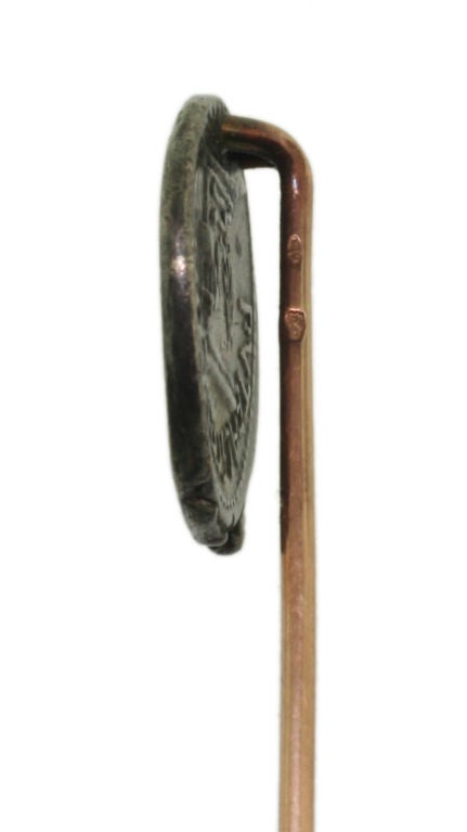 WIESE. A stickpin with Roman coin circa 140BC