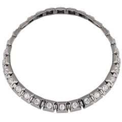 RENE BOIVIN. A Palladium and Diamond Necklace.