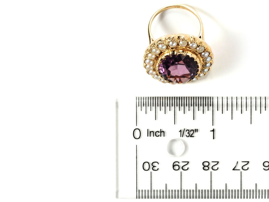 The Statement: Amethyst & Pearl Cluster Ring 4