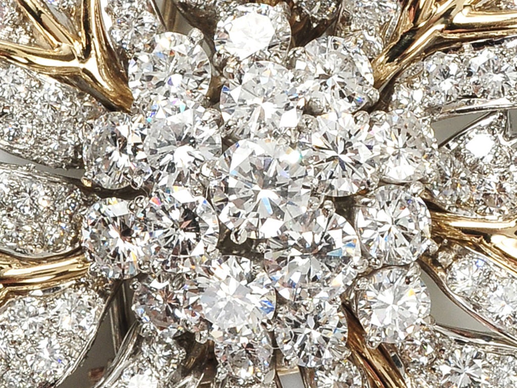 Women's My Glitterati: Mid 20th Century Diamond Brooch For Sale