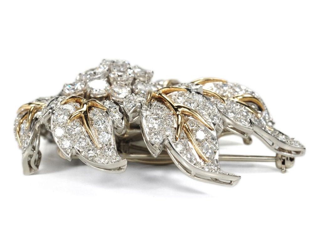 My Glitterati: Mid 20th Century Diamond Brooch For Sale 3