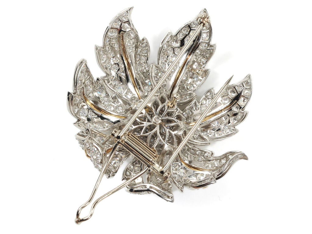 My Glitterati: Mid 20th Century Diamond Brooch For Sale 4