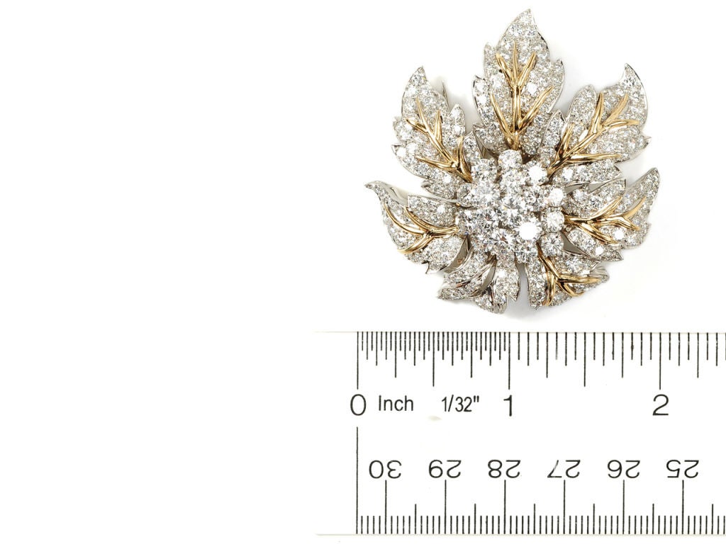 My Glitterati: Mid 20th Century Diamond Brooch For Sale 6