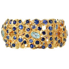 From Water to Sky  -  Enthralling Sapphire Bracelet