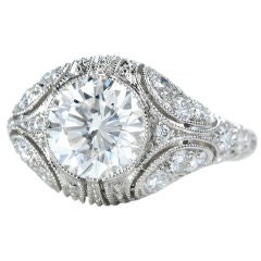 Cascades of Light - French Diamond Ring 2.02 C.