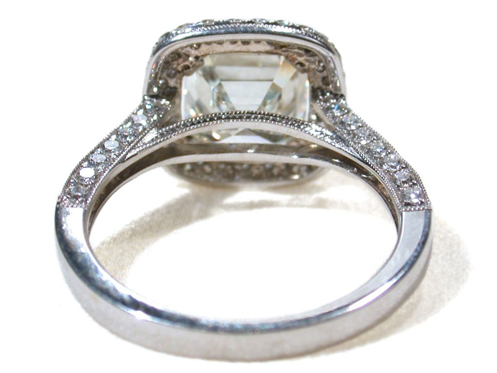 Asscher Cut Diamond Ring 3 Carats 1