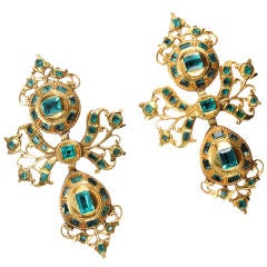 Very Scarce: Antique Emerald Earrings of the Iberian Peninsula