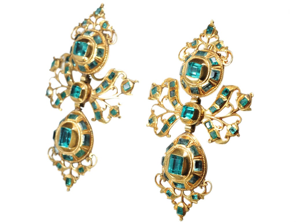 Very Scarce: Antique Emerald Earrings of the Iberian Peninsula 1