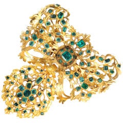 Rare 18th C. Spanish Emerald Brooch & Pendant