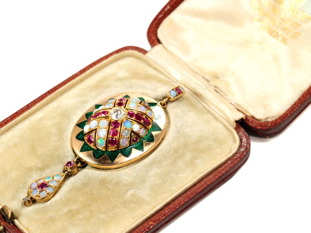 Spectacular Jewel Encrusted Pendant & Original Box