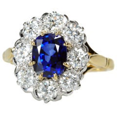 Look of the Decade: Sapphire Diamond Cluster Ring