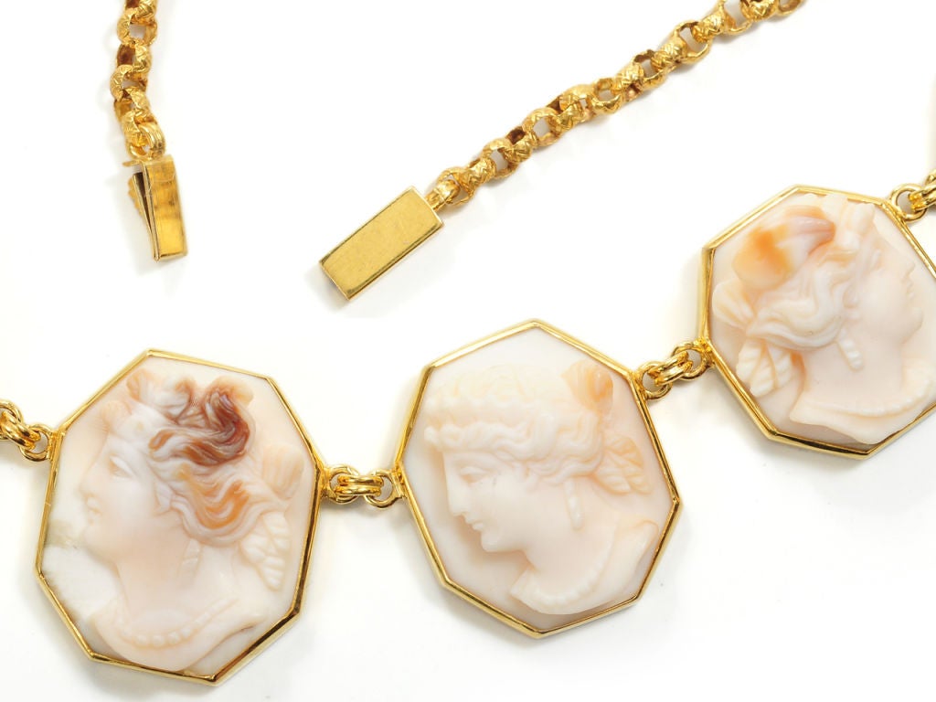 Resplendent Mid 19th C. Cameo Necklace 1