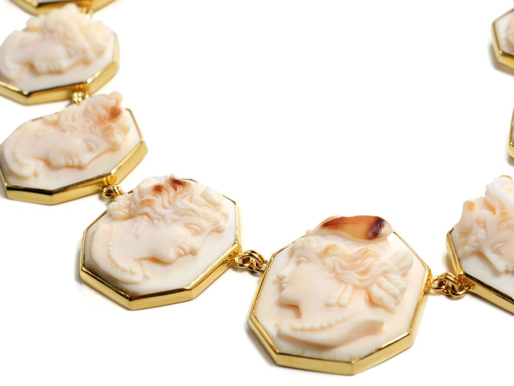 Resplendent Mid 19th C. Cameo Necklace 2
