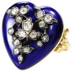 Locked in Embrace - Diamond Heart Locket Ring
