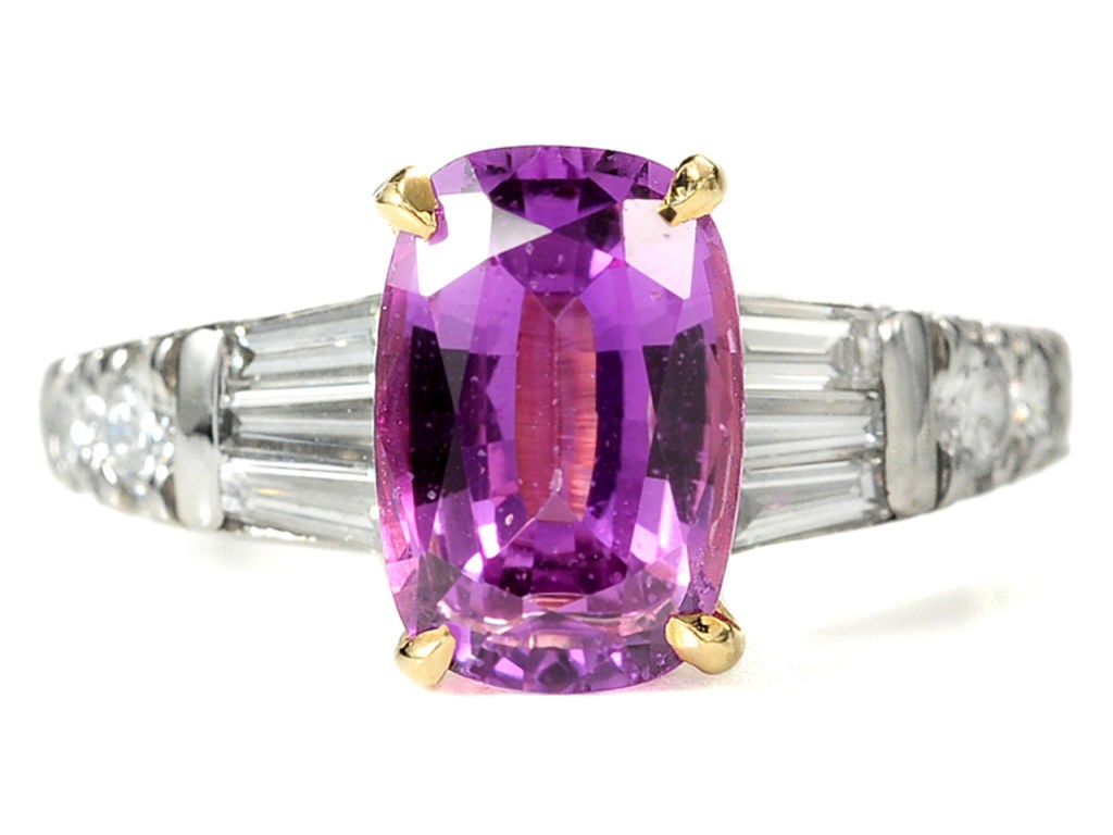 Wild Orchid Wonder: Natural Purple-Pink Sapphire Ring