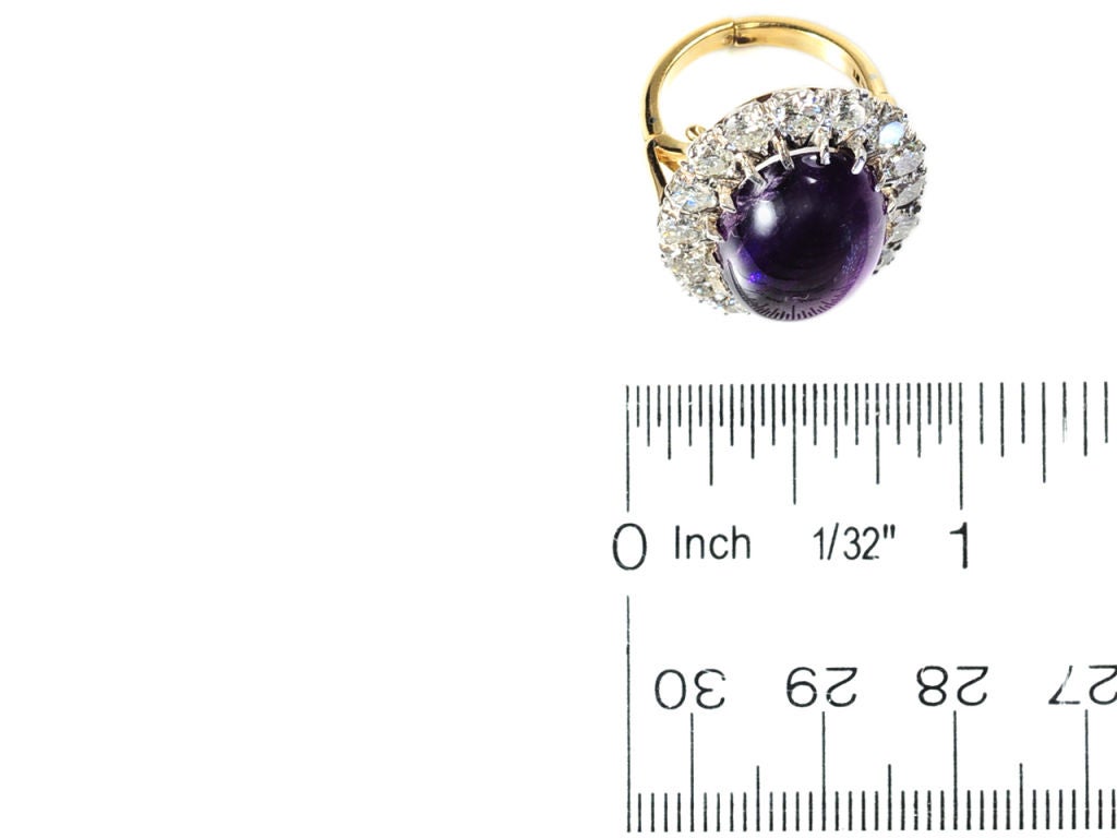 The Finer Life - Amethyst Diamond Cluster Ring 4