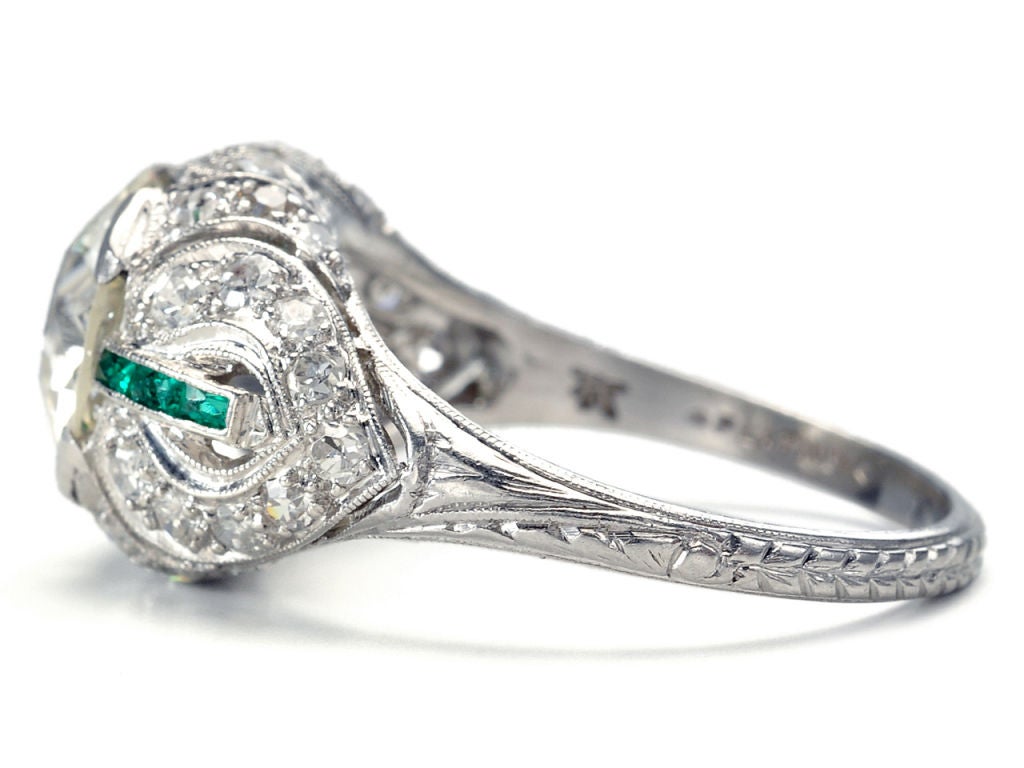 Out of this World Diamond & Emerald Ring 1