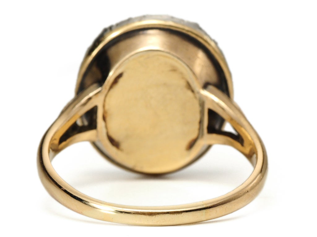 Georgian Goddess Chrysoberyl Diamond Ring For Sale 1