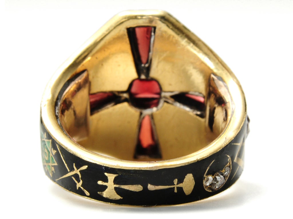 Georgian Mystery & Virtue: Rare Masonic Knights Templar Ring