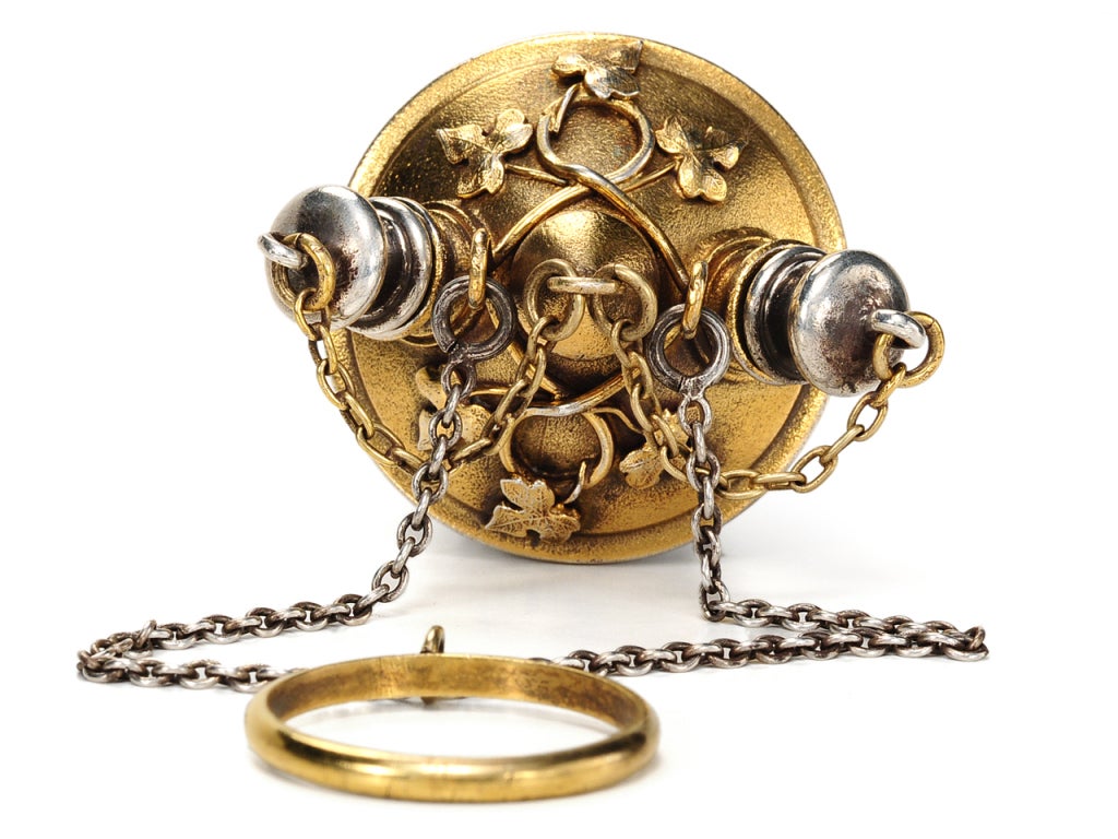 Wondrous  Antique Silver Perfume Flaçon