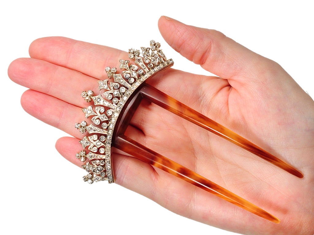 Women's For a Lifetime: Victorian Diamond Hair Comb For Sale