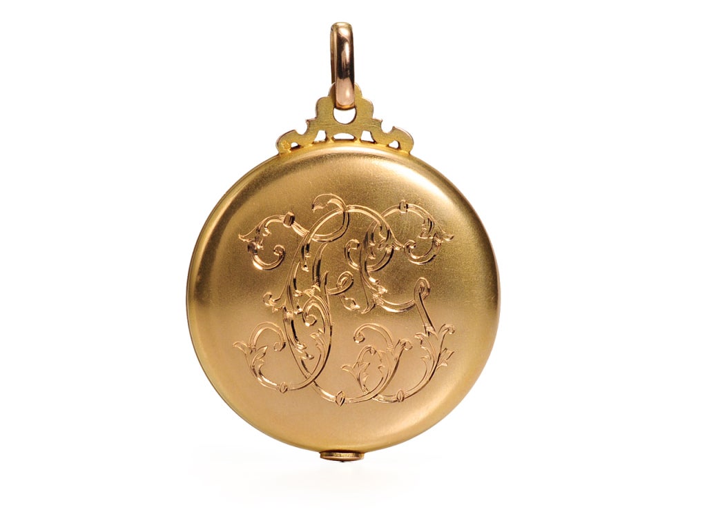 art nouveau locket