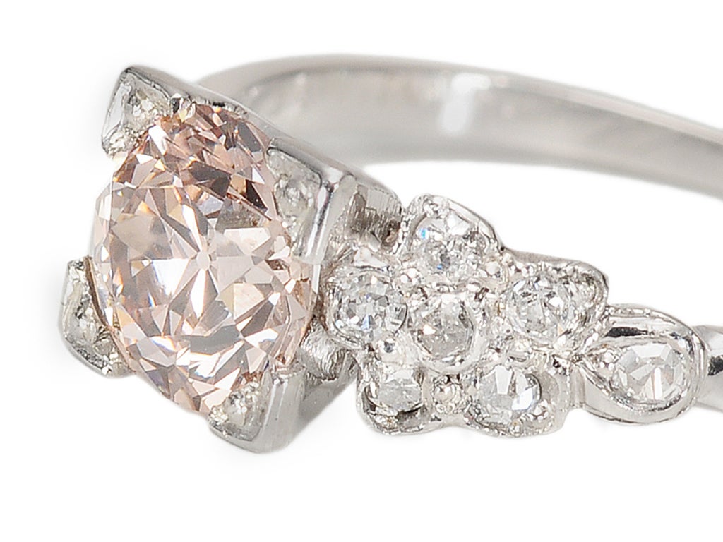 Women's Early 20th C. Wonder in a Pink Diamond Ring