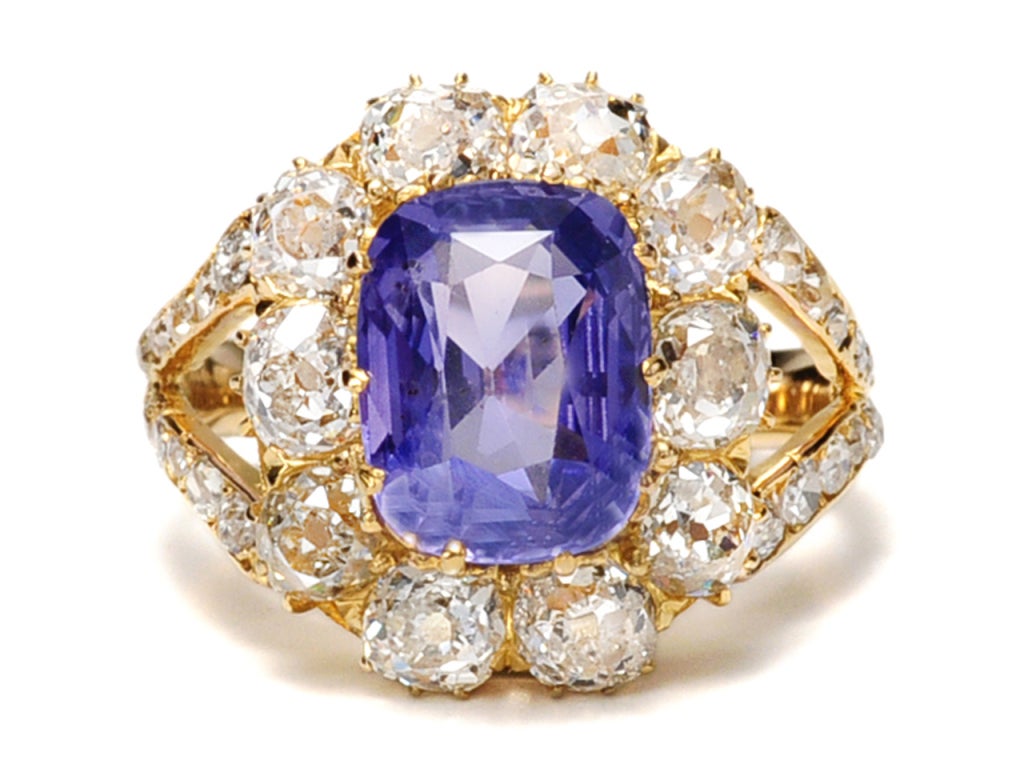 Magnificent No Heat Color Shift Purple Sapphire Ring