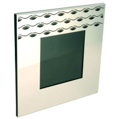 Cut out eye Frame Small silver plated