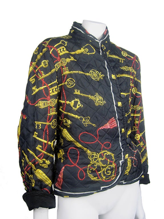 Hermes Scarf  Jacket  c.1980's Reversible