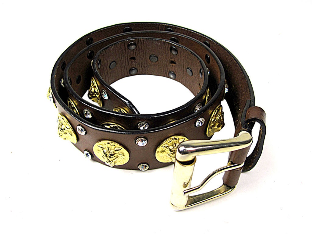 1980s Lion Head Belt
