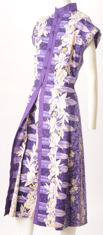 1950s Dress, Capri  Kamehameha Cotton