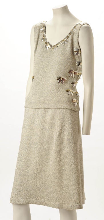 1960s France 2Pc. Dress Knit