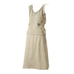 1960s France 2Pc. Dress Knit