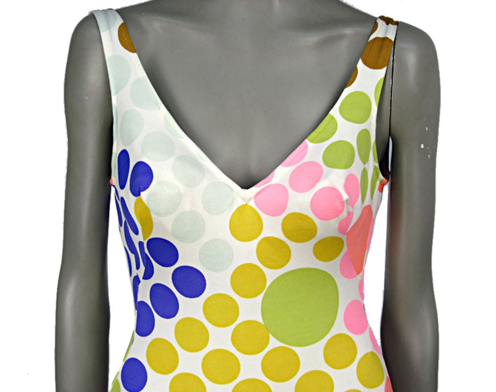 Pop Dot  Swimsuit  Bathing Suit by DeWeese Design 1960's