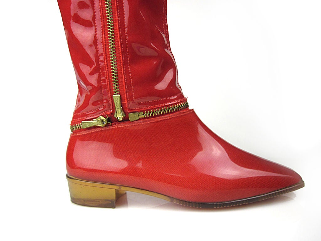 mary quant plastic boots