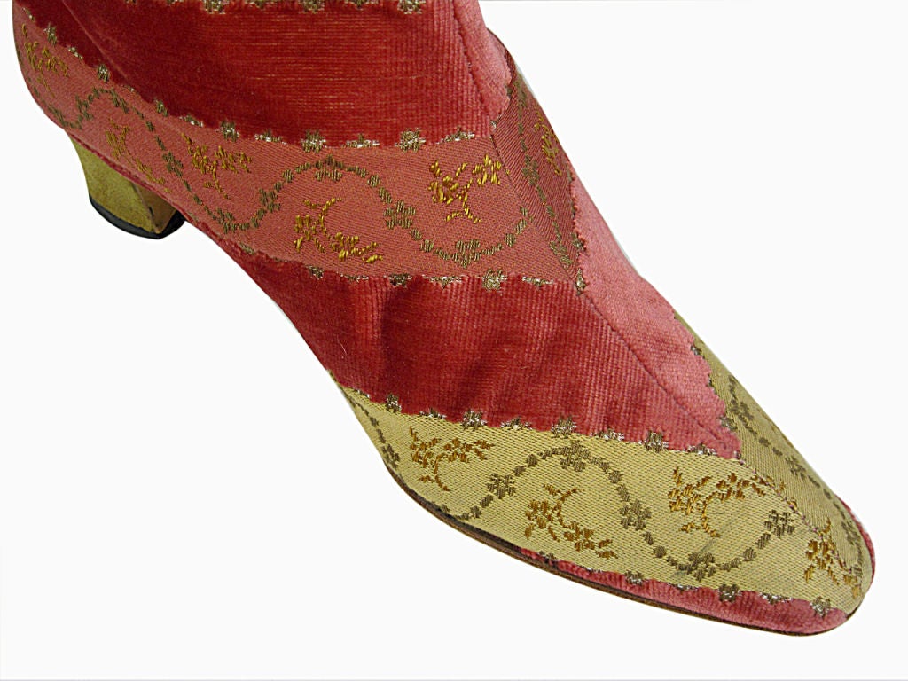 Manolo Blahnik Tapestry Boots For Sale 2