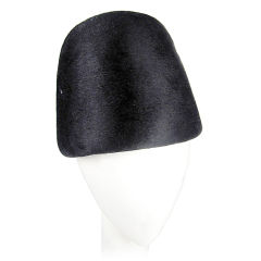 1960s Fur Felt Dome Hat