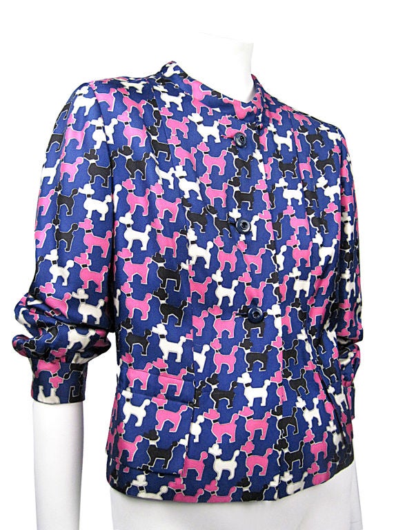 poodle print dress