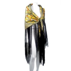 1920s French Lame Shawl