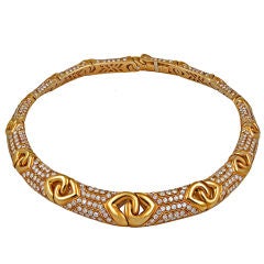 Bulgari Diamond Gold Necklace 9