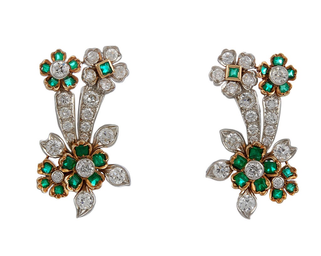 emerald tiffany earring